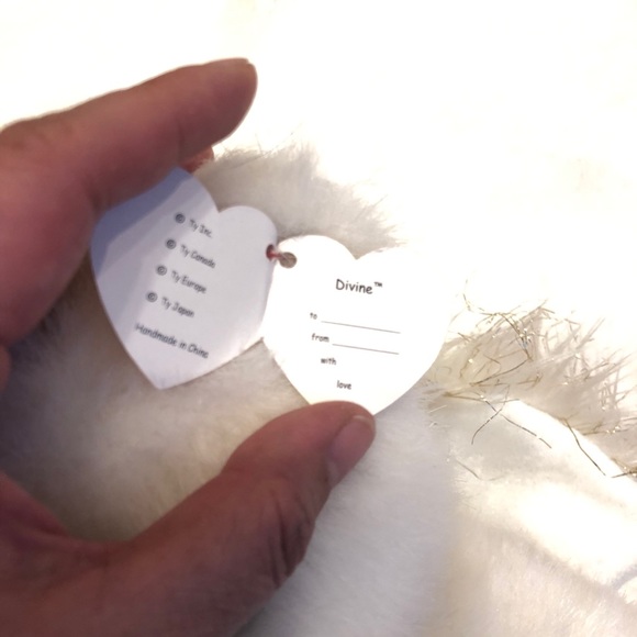 Ty / Devine White Bear With Wings 14” - Picture 8 of 9